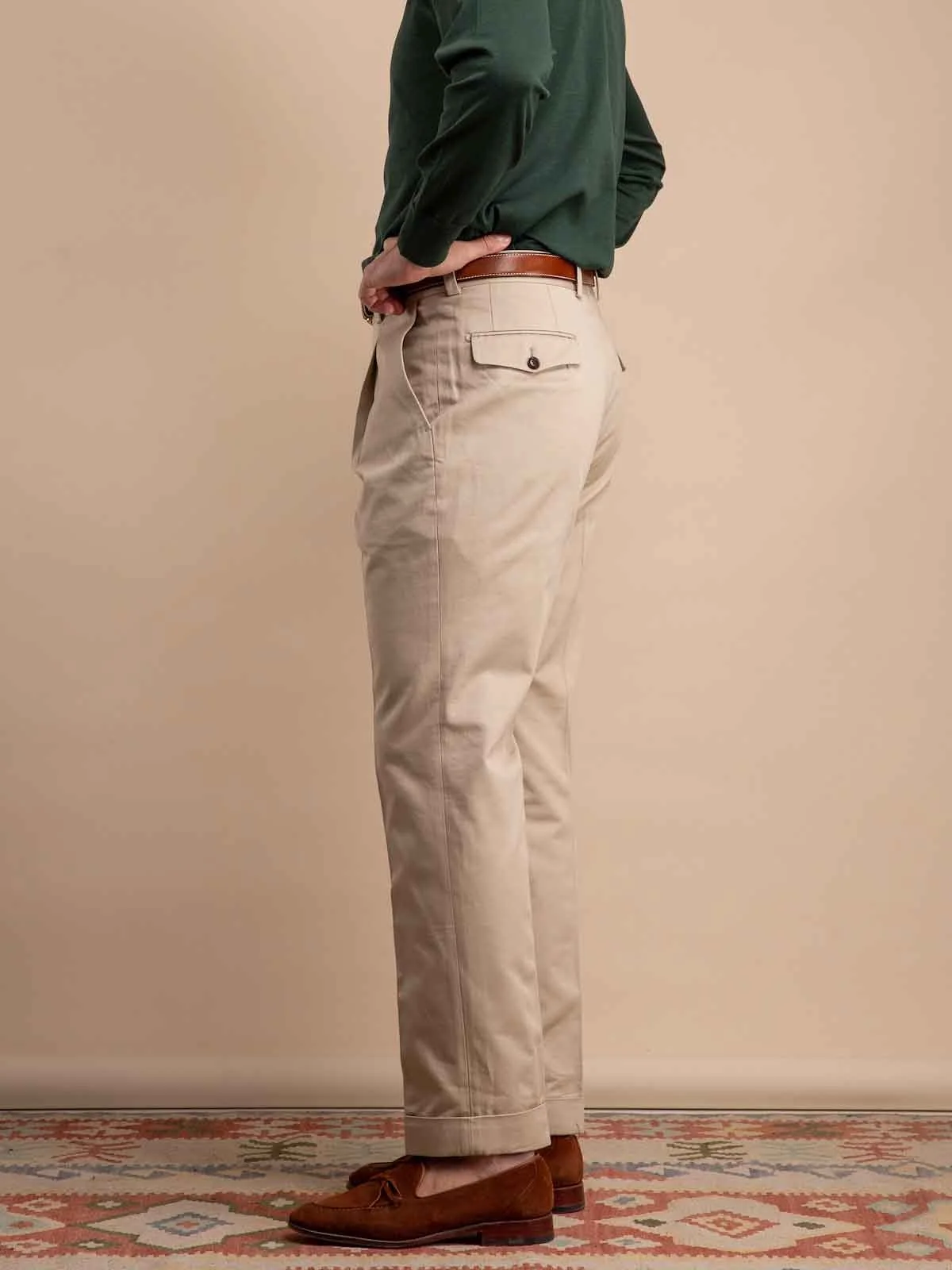 TTT_MSW 25aw Chino slacks（BEIGE） M ttt msw 2tuck chino pants